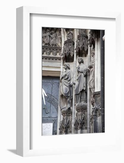 Germany, Cologne, Cologne Cathedral, South Facade, Right Portal, Portal of Gereon, Jamb Sculptures-Samuel Magal-Framed Photographic Print