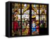 Germany, Cologne, Cologne Cathedral, Stained Glass Window, The South Aisle, The Adoration Window-Samuel Magal-Framed Stretched Canvas