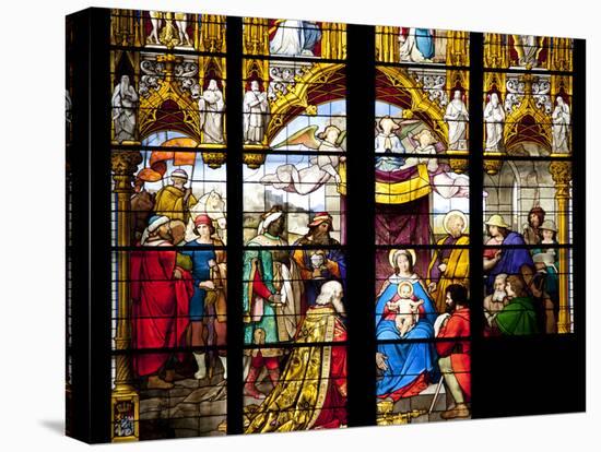 Germany, Cologne, Cologne Cathedral, Stained Glass Window, The South Aisle, The Adoration Window-Samuel Magal-Stretched Canvas