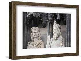 Germany, Cologne, Cologne Cathedral, West Facade, Jambs-Samuel Magal-Framed Photographic Print