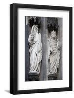 Germany, Cologne, Cologne Cathedral, West Facade, Portal of Mary, Jamb Sculptures-Samuel Magal-Framed Photographic Print