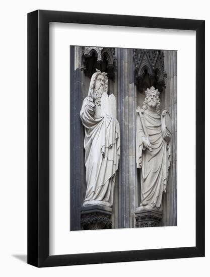 Germany, Cologne, Cologne Cathedral, West Facade, Portal of Mary, Jamb Sculptures-Samuel Magal-Framed Photographic Print