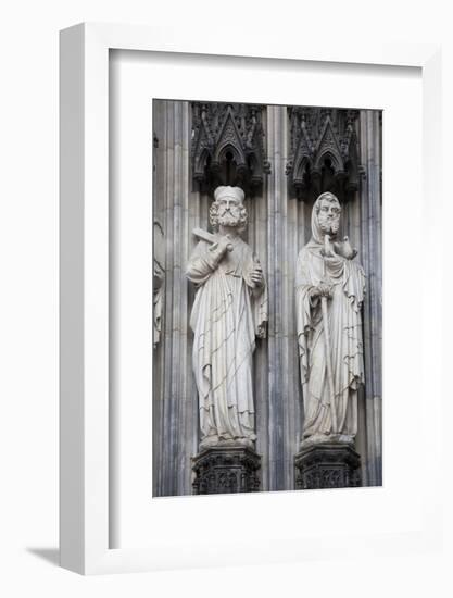 Germany, Cologne, Cologne Cathedral, West Facade, Portal of Mary, Jamb Sculptures-Samuel Magal-Framed Photographic Print