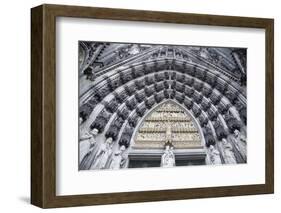 Germany, Cologne, Cologne Cathedral, West Facade, Portal of Mary-Samuel Magal-Framed Photographic Print