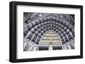 Germany, Cologne, Cologne Cathedral, West Facade, Portal of Mary-Samuel Magal-Framed Photographic Print