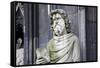 Germany, Cologne, Cologne Cathedral, West Facade, Statue-Samuel Magal-Framed Stretched Canvas