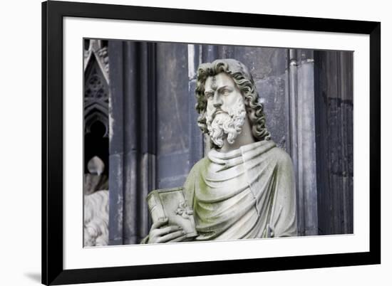 Germany, Cologne, Cologne Cathedral, West Facade, Statue-Samuel Magal-Framed Photographic Print