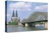 Germany - Cologne. View with Cathedral-null-Stretched Canvas