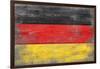 Germany Country Flag - Barnwood Painting-Lantern Press-Framed Art Print