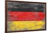 Germany Country Flag - Barnwood Painting-Lantern Press-Framed Art Print