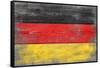 Germany Country Flag - Barnwood Painting-Lantern Press-Framed Stretched Canvas