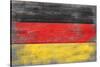 Germany Country Flag - Barnwood Painting-Lantern Press-Stretched Canvas