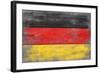 Germany Country Flag - Barnwood Painting-Lantern Press-Framed Art Print