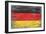 Germany Country Flag - Barnwood Painting-Lantern Press-Framed Art Print
