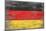 Germany Country Flag - Barnwood Painting-Lantern Press-Mounted Art Print