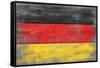 Germany Country Flag - Barnwood Painting-Lantern Press-Framed Stretched Canvas