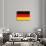 Germany Country Flag - Letterpress-Lantern Press-Art Print displayed on a wall