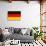 Germany Country Flag - Letterpress-Lantern Press-Art Print displayed on a wall