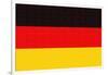 Germany Country Flag - Letterpress-Lantern Press-Framed Art Print