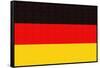 Germany Country Flag - Letterpress-Lantern Press-Framed Stretched Canvas