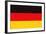 Germany Country Flag - Letterpress-Lantern Press-Framed Art Print