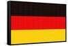 Germany Country Flag - Letterpress-Lantern Press-Framed Stretched Canvas