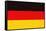 Germany Country Flag - Letterpress-Lantern Press-Framed Stretched Canvas