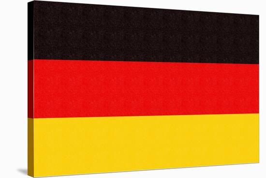 Germany Country Flag - Letterpress-Lantern Press-Stretched Canvas