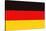 Germany Country Flag - Letterpress-Lantern Press-Stretched Canvas