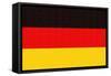 Germany Country Flag - Letterpress-Lantern Press-Framed Stretched Canvas