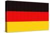 Germany Country Flag - Letterpress-Lantern Press-Stretched Canvas