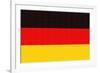 Germany Country Flag - Letterpress-Lantern Press-Framed Art Print