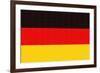 Germany Country Flag - Letterpress-Lantern Press-Framed Art Print