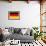 Germany Country Flag - Letterpress-Lantern Press-Framed Art Print displayed on a wall