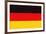 Germany Country Flag - Letterpress-Lantern Press-Framed Art Print