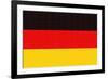 Germany Country Flag - Letterpress-Lantern Press-Framed Art Print