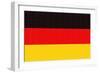 Germany Country Flag - Letterpress-Lantern Press-Framed Art Print