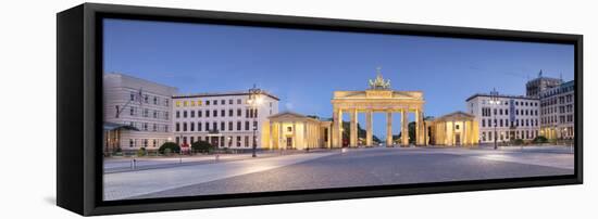 Germany, Deutschland. Berlin. Berlin Mitte. Brandenburg Gate, Brandenburger Tor-Francesco Iacobelli-Framed Stretched Canvas