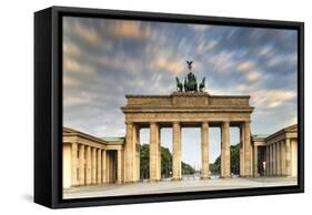 Germany, Deutschland. Berlin. Berlin Mitte. Brandenburg Gate, Brandenburger Tor-Francesco Iacobelli-Framed Stretched Canvas