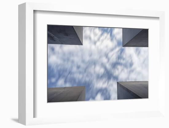 Germany, Deutschland. Berlin. Berlin Mitte. Holocaust Memorial.-Francesco Iacobelli-Framed Photographic Print