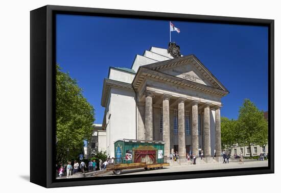 Germany, East Westphalia-Lippe, Land Theatre of Detmold-Chris Seba-Framed Stretched Canvas