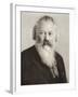 Germany, Engraved Portrait of German Composer, Pianist and Conductor, Johannes Brahms-null-Framed Giclee Print