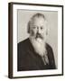 Germany, Engraved Portrait of German Composer, Pianist and Conductor, Johannes Brahms-null-Framed Giclee Print