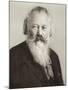 Germany, Engraved Portrait of German Composer, Pianist and Conductor, Johannes Brahms-null-Mounted Giclee Print