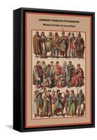 Germany Fashions its Warriors Medieval Tribes in Local Style-Friedrich Hottenroth-Framed Stretched Canvas