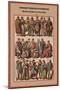 Germany Fashions its Warriors Medieval Tribes in Local Style-Friedrich Hottenroth-Mounted Art Print