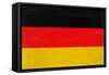 Germany Flag Design with Wood Patterning - Flags of the World Series-Philippe Hugonnard-Framed Stretched Canvas