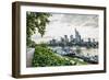 Germany, Frankfurt, Hesse, Skyline View from Direction Sachsenhausen-Bernd Wittelsbach-Framed Photographic Print