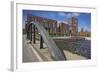 Germany, Hamburg, Busan Bridge in Front of the †berseequartier at the Brooktor-Uwe Steffens-Framed Photographic Print