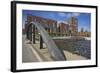 Germany, Hamburg, Busan Bridge in Front of the †berseequartier at the Brooktor-Uwe Steffens-Framed Photographic Print